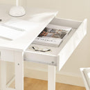 Small White Desk with Drawer Hooks - NuSea