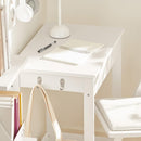 Small White Desk with Drawer Hooks - NuSea