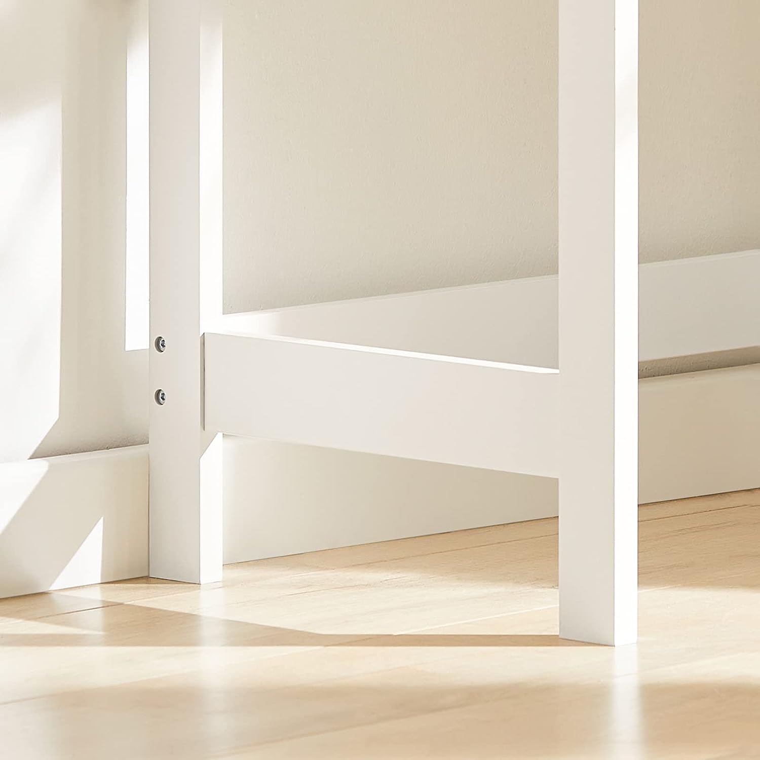 Small White Desk with Drawer Hooks - NuSea