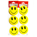 Smiley face badges