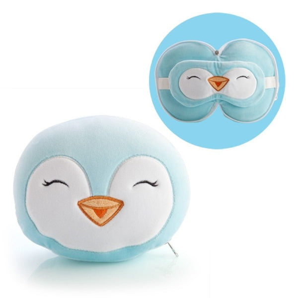 Smoosho's Pals Travel Penguin Mask & Pillow - NuSea