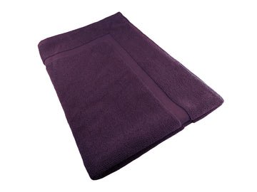 softouch ultra light quick dry premium cotton bath mat 900gsm burgundy - NuSea