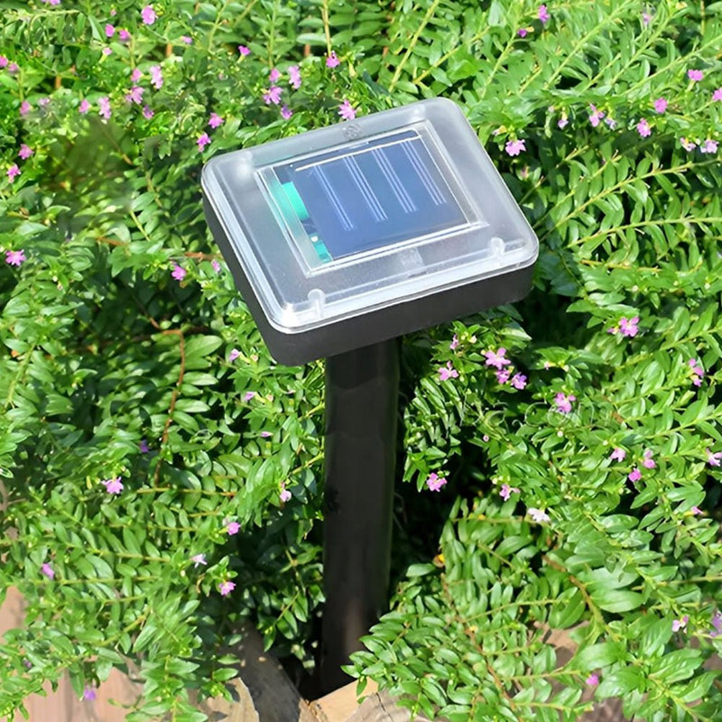 Solar Powered Ultra Sonic Multi - Pulse Garden Snake Repellant - NuSea