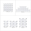 SONGMICS 16 Cube Storage Organizer Storage with Rubber Mallet White - NuSea