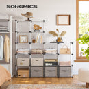 SONGMICS 16 Cube Storage Organizer Storage with Rubber Mallet White - NuSea