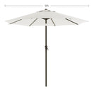 SONGMICS 2.7m Patio Outdoor Table Umbrella White - NuSea