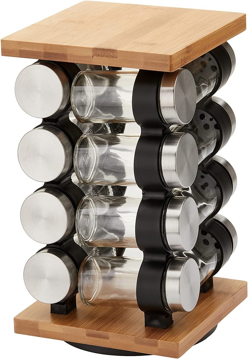 Spice Rack Organizer with 12 Pieces Jars for Kitchen - NuSea