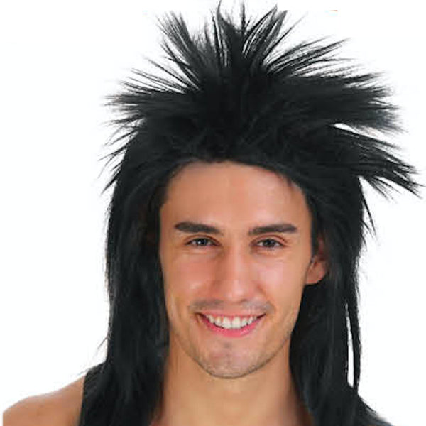 SPIKY PUNK Mullet Wig Costume Party Fancy Rock Hair Disco Dress 70s 80s - NuSea