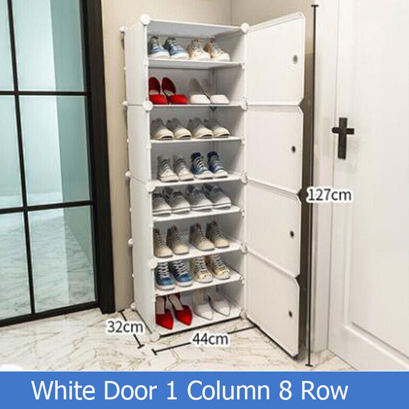 Stackable Free Standing Shoe Organizer Storage Box DIY Shoe Rack - NuSea