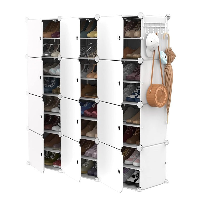 Stackable Free Standing Shoe Organizer Storage Box DIY Shoe Rack - NuSea