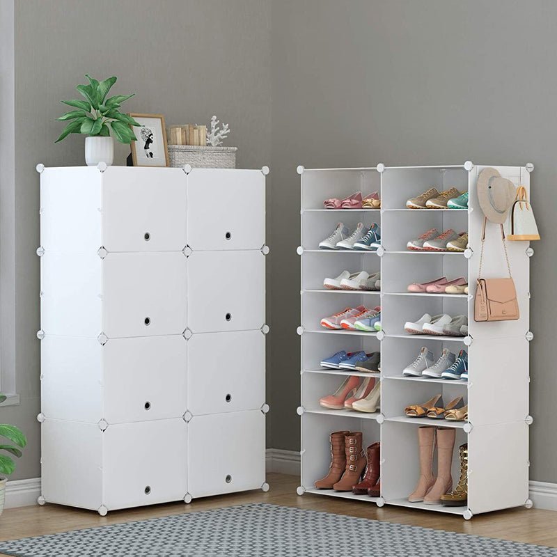 Stackable Free Standing Shoe Organizer Storage Box DIY Shoe Rack - NuSea