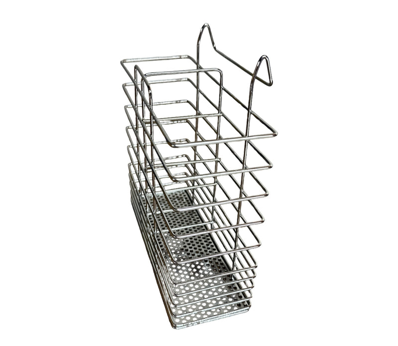 Stainless Steel Cutlery Basket Holder Drying Rack - Chrome - NuSea