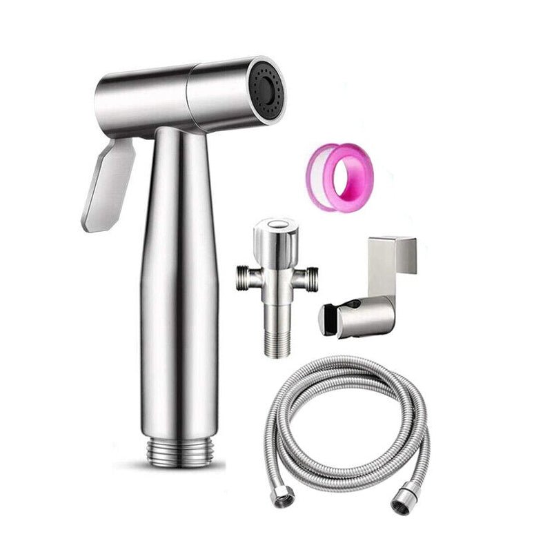 Stainless Steel Handheld Douche Bidet Toilet Sprayer Bathroom Accessory - NuSea