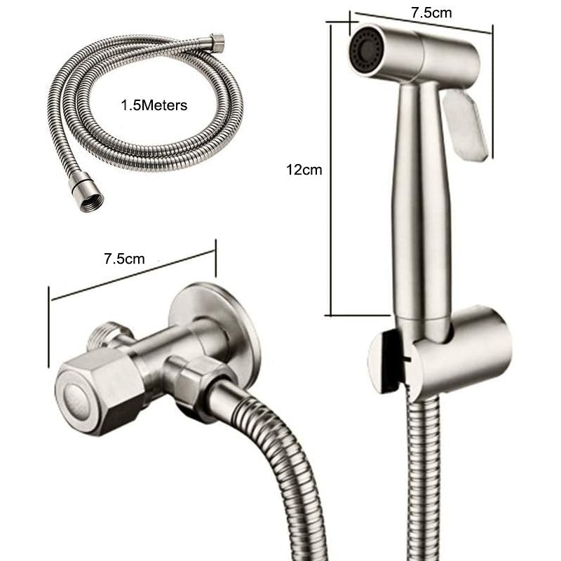 Stainless Steel Handheld Douche Bidet Toilet Sprayer Bathroom Accessory - NuSea