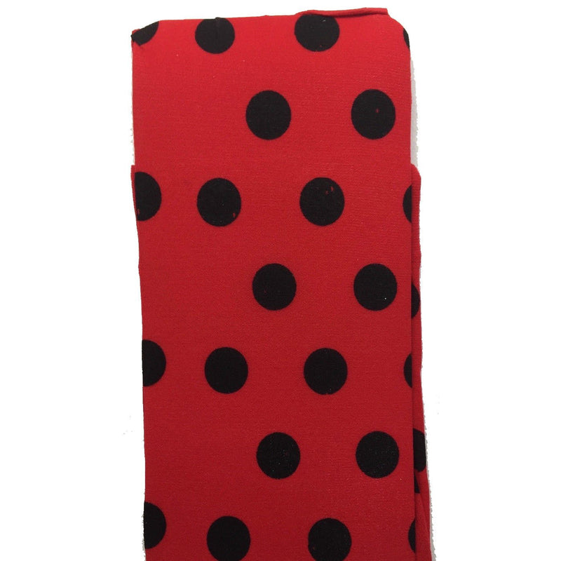 Stay Up OVER THE KNEE SOCKS Stockings Hosiery Party Costume Stockings - Ladybug Polka (Red/Black) - NuSea