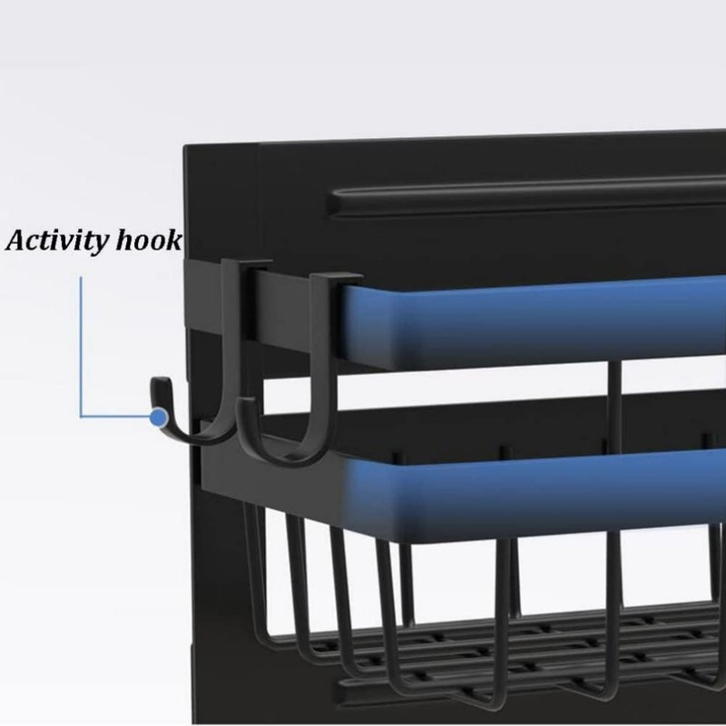 STORFEX 2 Layer Magnetic Spice Rack Refrigerator Shelf - NuSea