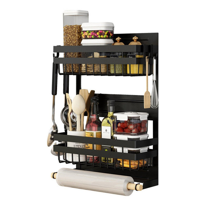 STORFEX 2 Layer Magnetic Spice Rack Refrigerator Shelf - NuSea