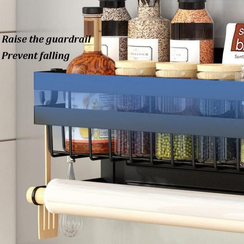 STORFEX 2 Layer Magnetic Spice Rack Refrigerator Shelf - NuSea