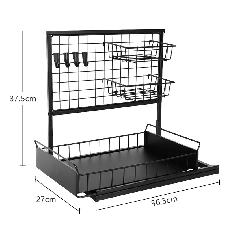 STORFEX 2 - Tier Pull Out Cabinet Organizer Under Sink Rack - NuSea