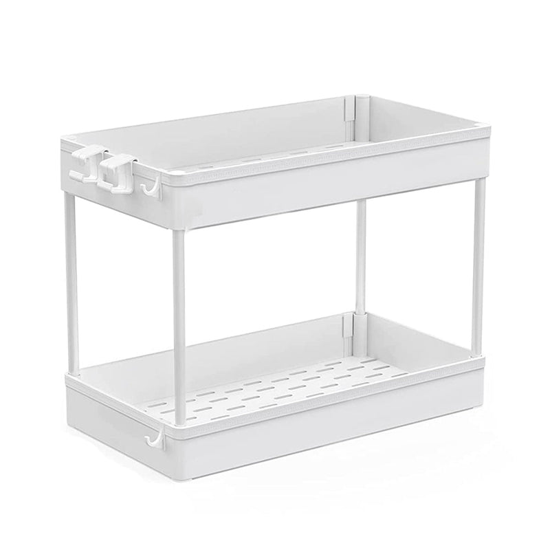 STORFEX 2 - Tier Under Sink Storage Organizer Bathroom Standing Rack - NuSea