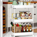 STORFEX 3 - Tier Storage Rolling Cart - Organization Utility Cart - NuSea