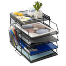 STORFEX 5 - Layer Stackable Mesh File Storage Rack with Pen Holder - NuSea