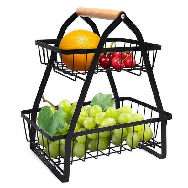 STORFEX Detachable 2 Tier Countertop Fruit Basket - NuSea