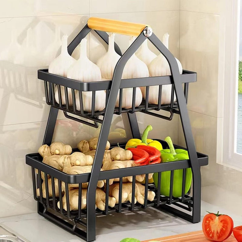 STORFEX Detachable 2 Tier Countertop Fruit Basket - NuSea