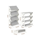 STORFEX Dual Modes Placement Folding Shoe Rack - NuSea