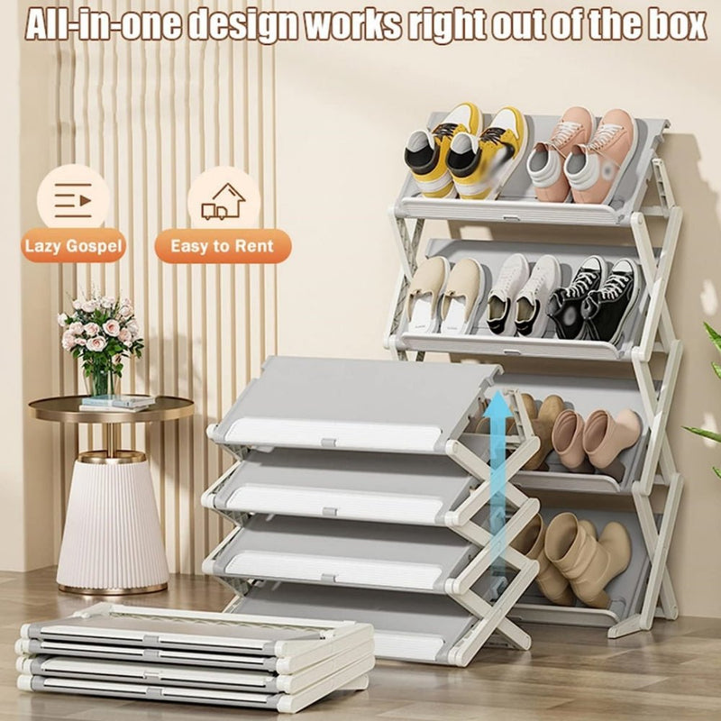STORFEX Dual Modes Placement Folding Shoe Rack - NuSea