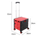 STORFEX Foldable Shopping Utility Cart with 360° Rotate Wheel - NuSea