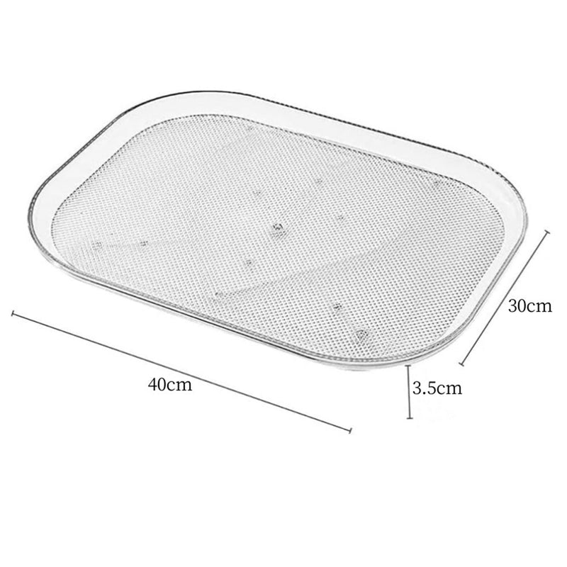 STORFEX Rectangular 360° Turntable Lazy Susan - Optimize Your Fridge Storage - NuSea