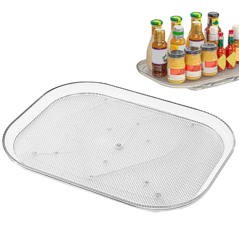 STORFEX Rectangular 360° Turntable Lazy Susan - Optimize Your Fridge Storage - NuSea