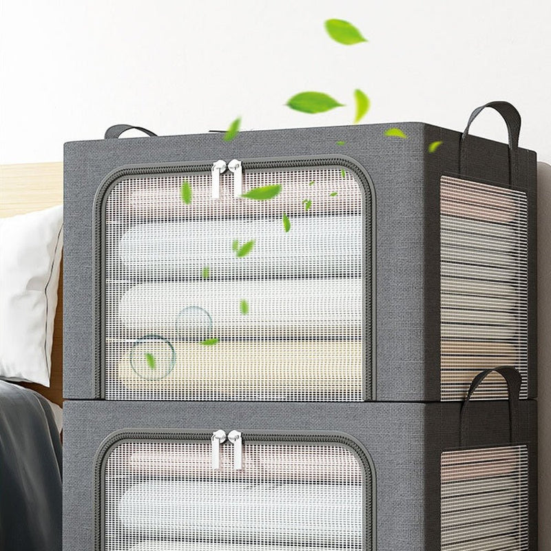 STORFEX Steel Framed Stackable Closet Storage Organizer - NuSea