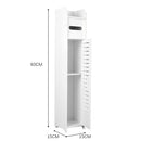 STORFEX Waterproof Bathroom Storage Corner Floor Cabinet with Doors and Shelves - NuSea