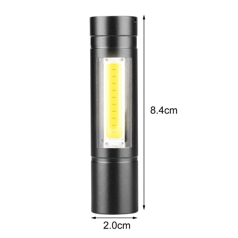 Super Bright Camping Torch Lamp COB Mini LED Flashlight USB Charging - NuSea