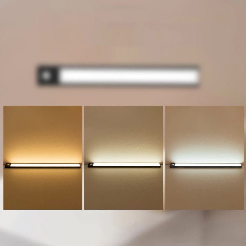 Super Slim LED Motion Sensor Under Closet Cabinet Magnetic Lamp - USB Charging - NuSea