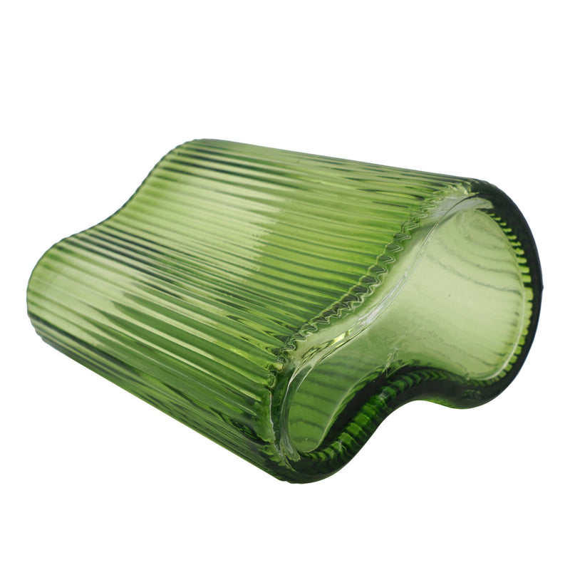 Suzhou Curved Vase Small Green - NuSea