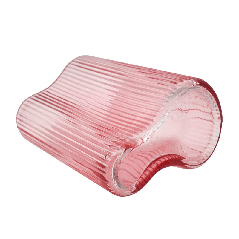 Suzhou Curved Vase Small Pink - NuSea