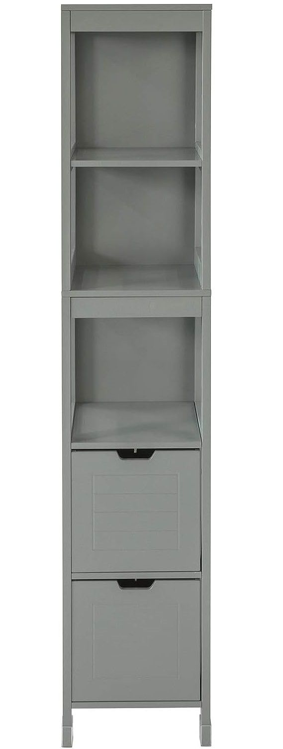 Tall Cabinet Shelf Drawer, Grey - NuSea