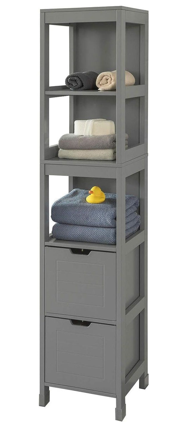 Tall Cabinet Shelf Drawer, Grey - NuSea