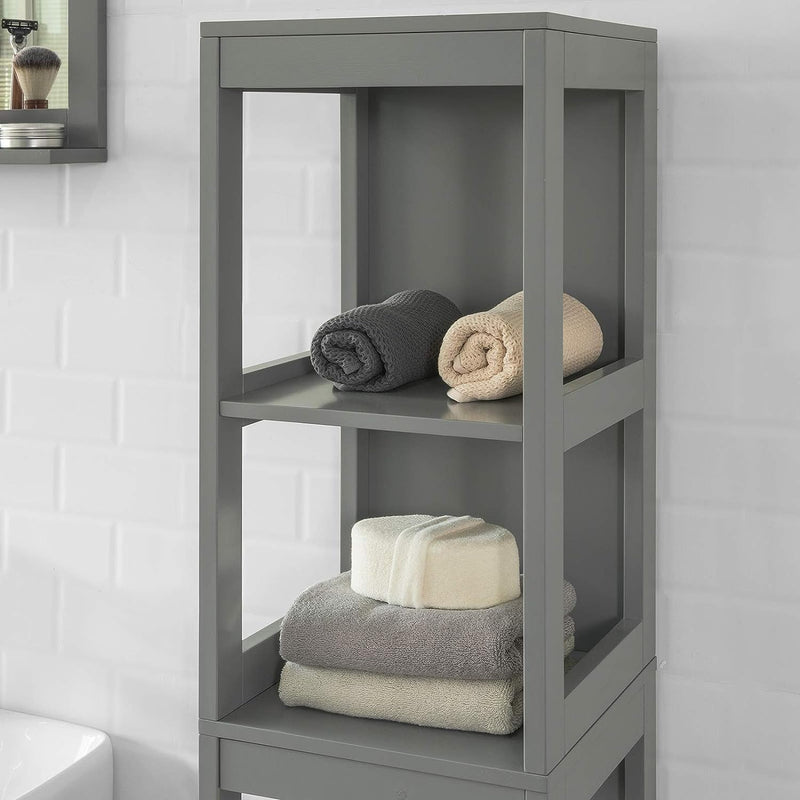 Tall Cabinet Shelf Drawer, Grey - NuSea