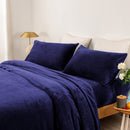 thermal microplush sheet set queen midnight - NuSea