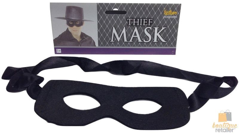 THIEF MASK Burglar Bandit Pirate Halloween Costume Fancy Dress Robber - NuSea