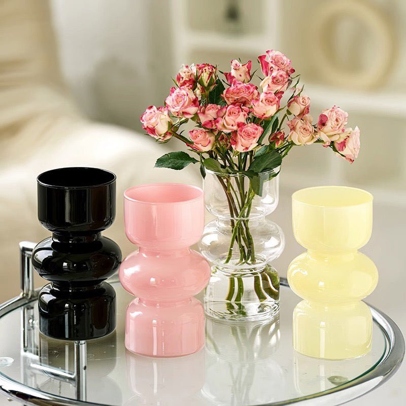 Tondu Glass Vase Pink - NuSea