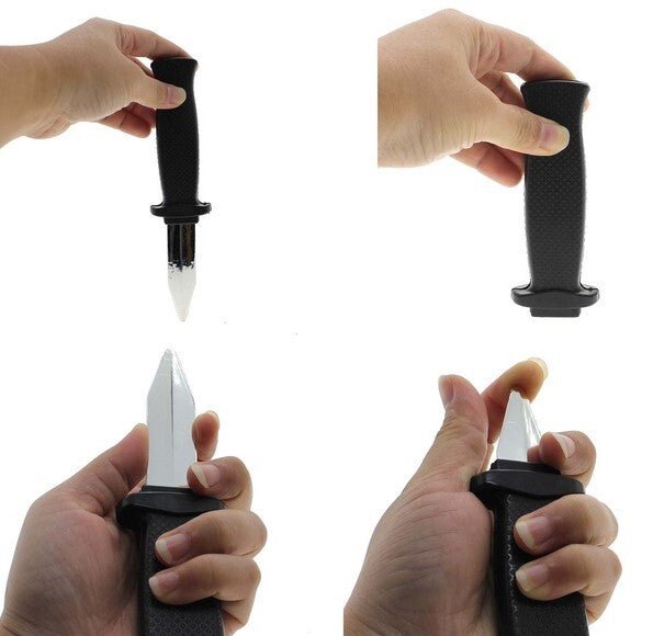 TRICKY DISAPPEARING FAKE KNIFE Prank Blade Novelty Trick Stage Toy Prop Game - NuSea