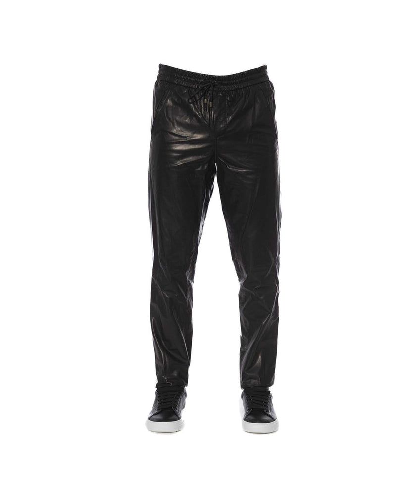 Trussardi Men's Black LAMB Leather Jeans & Pant - W48 US - NuSea