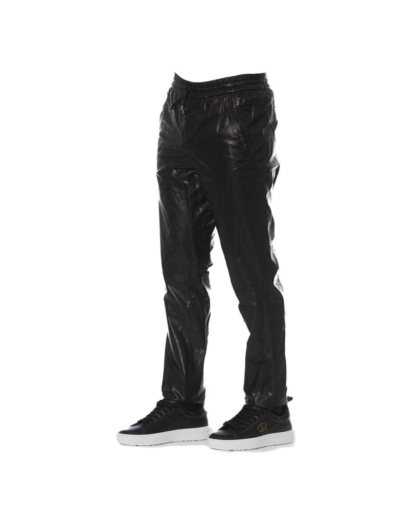 Trussardi Men's Black LAMB Leather Jeans & Pant - W48 US - NuSea