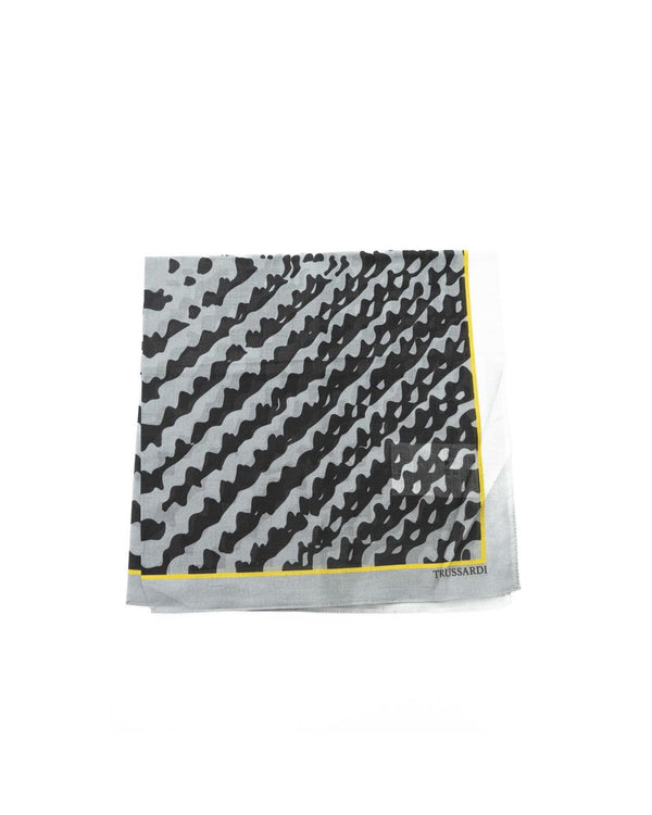 Trussardi Men's Gray Cotton Scarf - One Size - NuSea