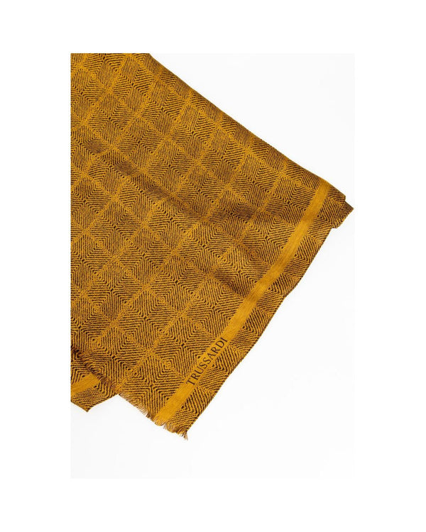 Trussardi Men's Yellow Viscose Scarf - One Size - NuSea